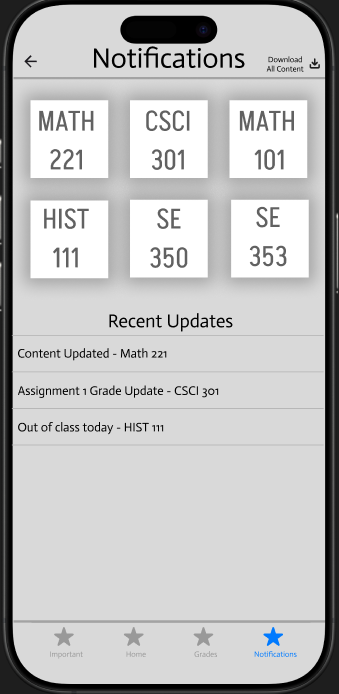Notifications Screen